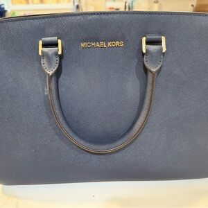Michael Kors Dark Blue Satchel